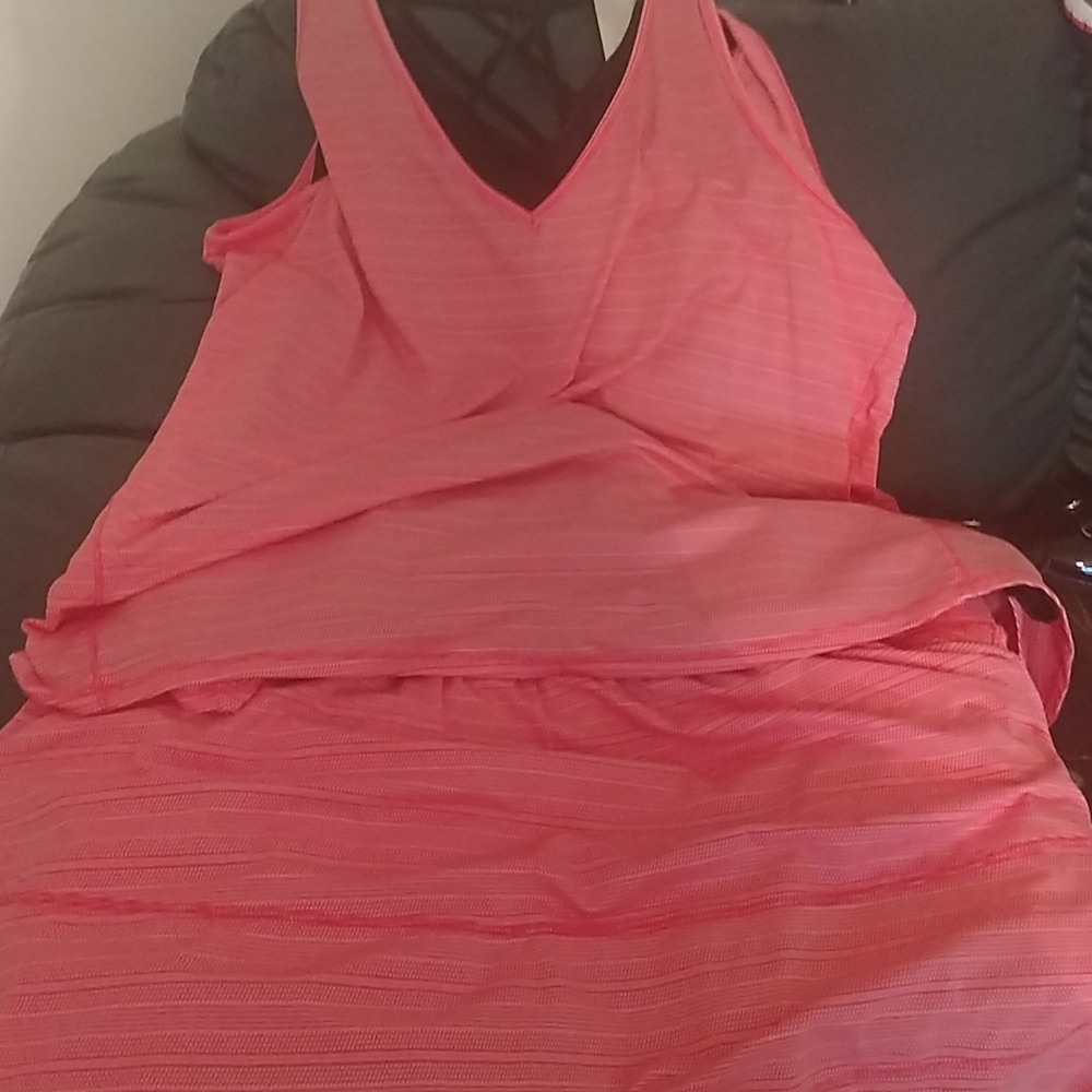 Livi coral/wht skort tank outfit sz18/20 NWT